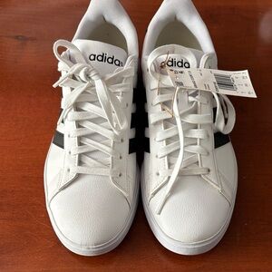 Adidas Classic White and Black Sneakers